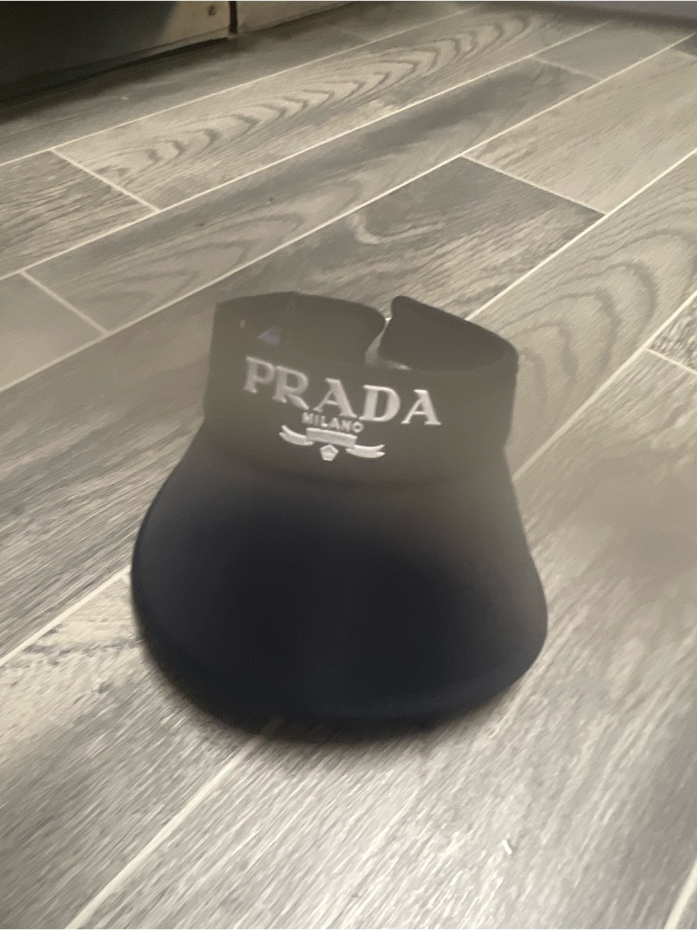Prada Black Logo Visor - Picture 12 of 12